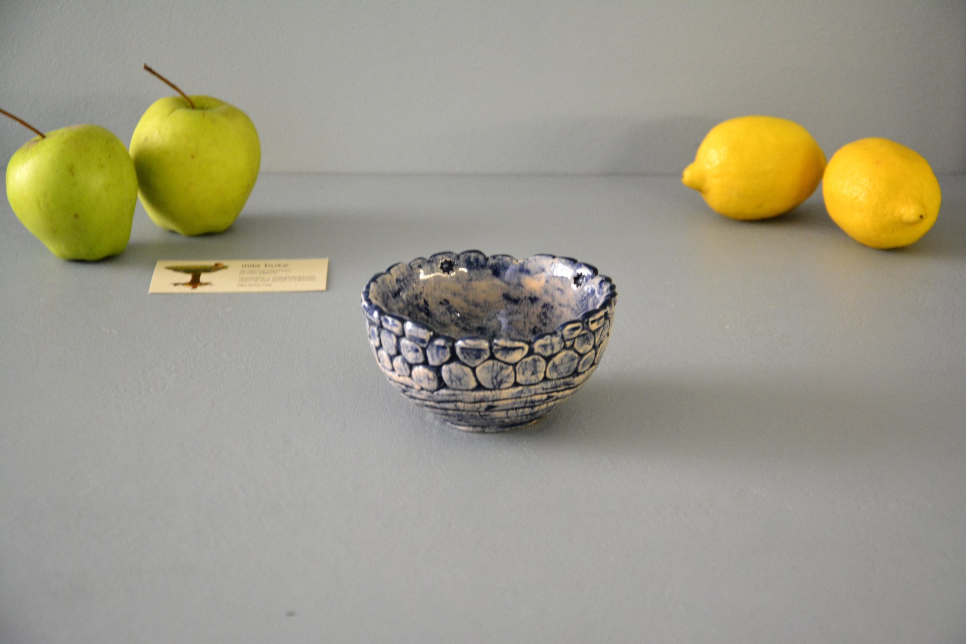 Синяя патина - Пиалы и Соусницы, высота - 6 см, диаметр - 11.5 см, фото 3 из 4.