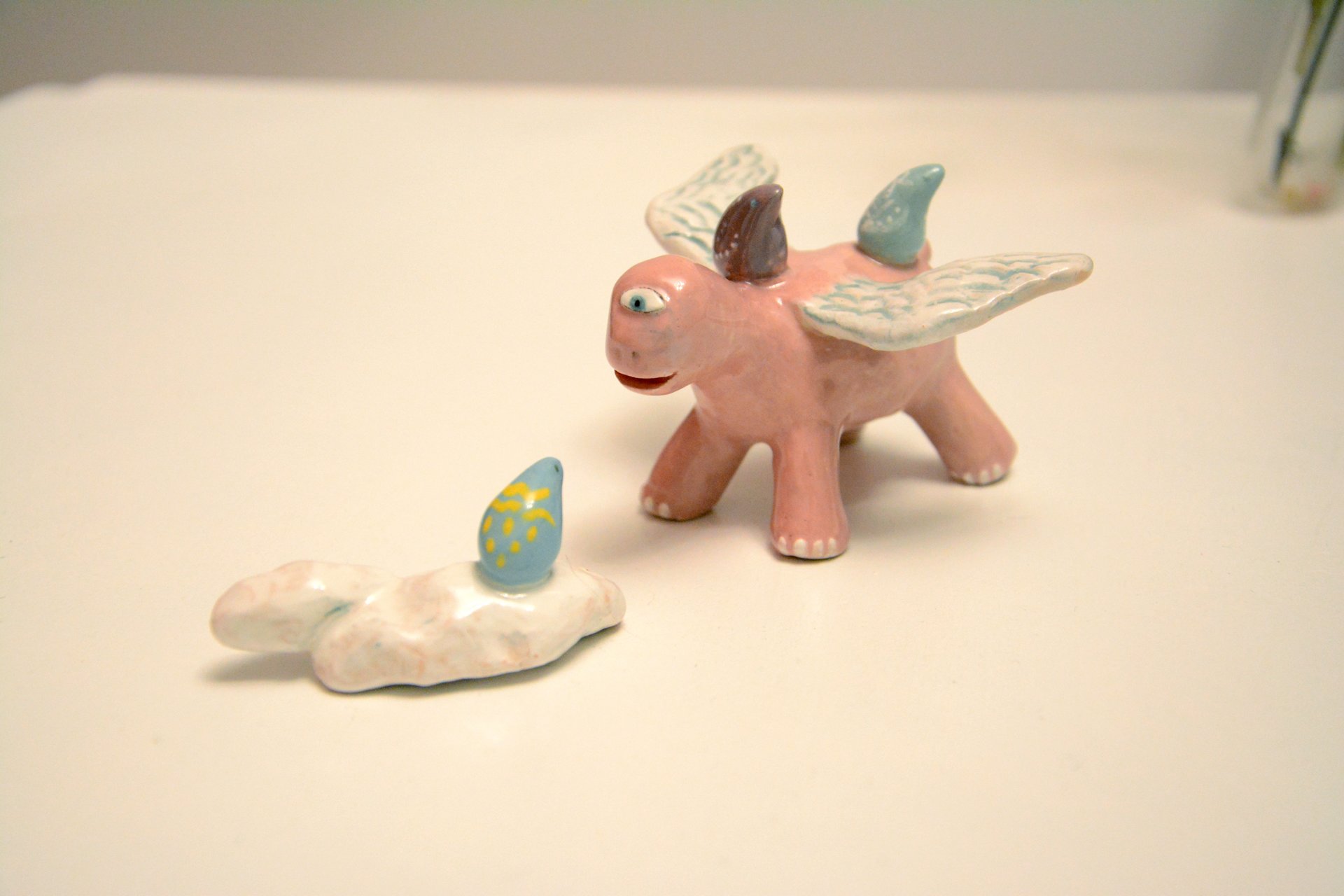 CycloPotamus - Ceramic fantastic creatures, height - 6 cm, photo 2 of 3.