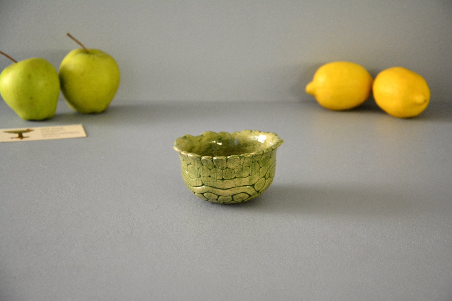 Green patina - Pialy and sauceboats, height - 5,5 cm, diameter - 10 cm, photo 2 of 3.