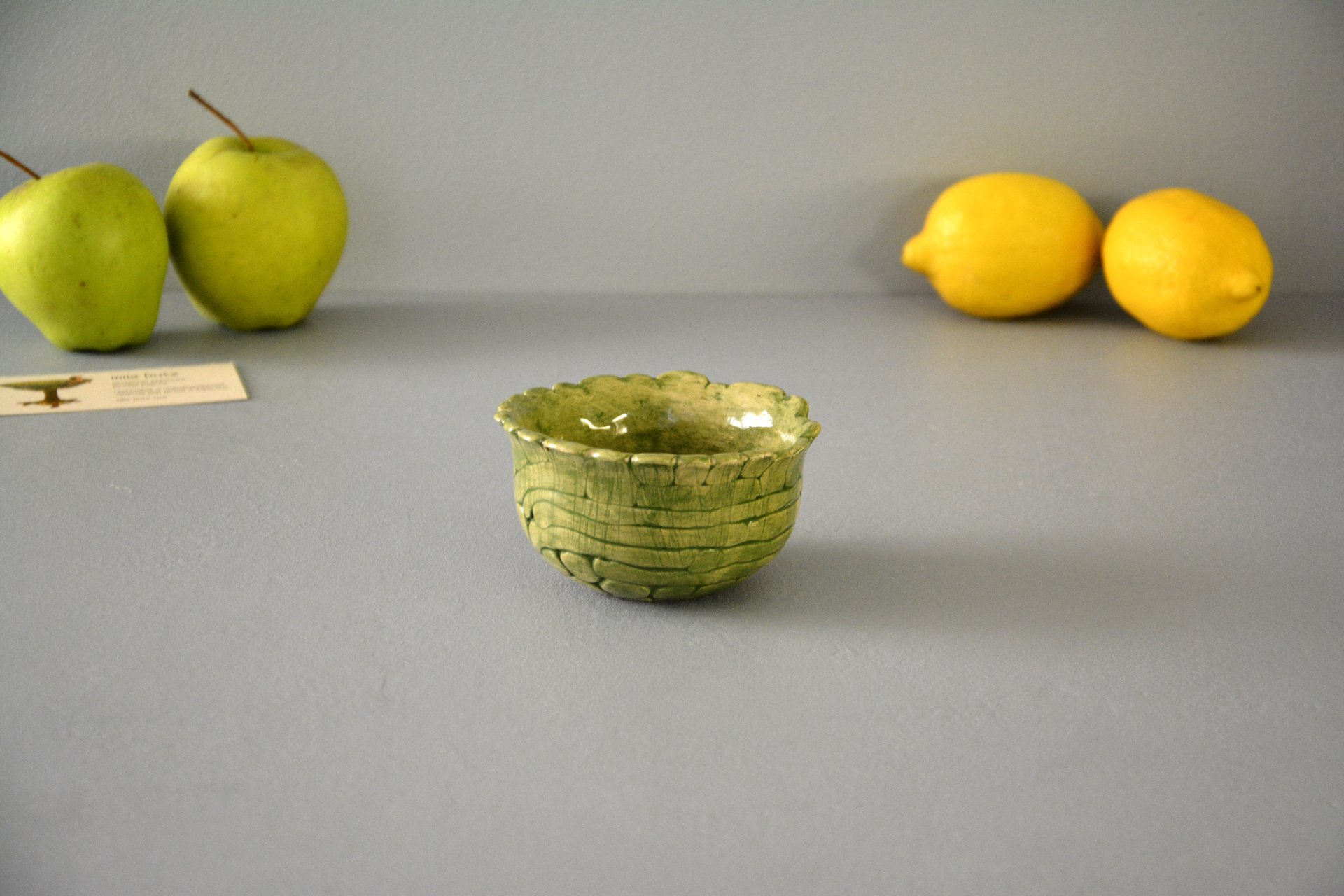 Green patina - Pialy and sauceboats, height - 5,5 cm, diameter - 10 cm, photo 3 of 3.