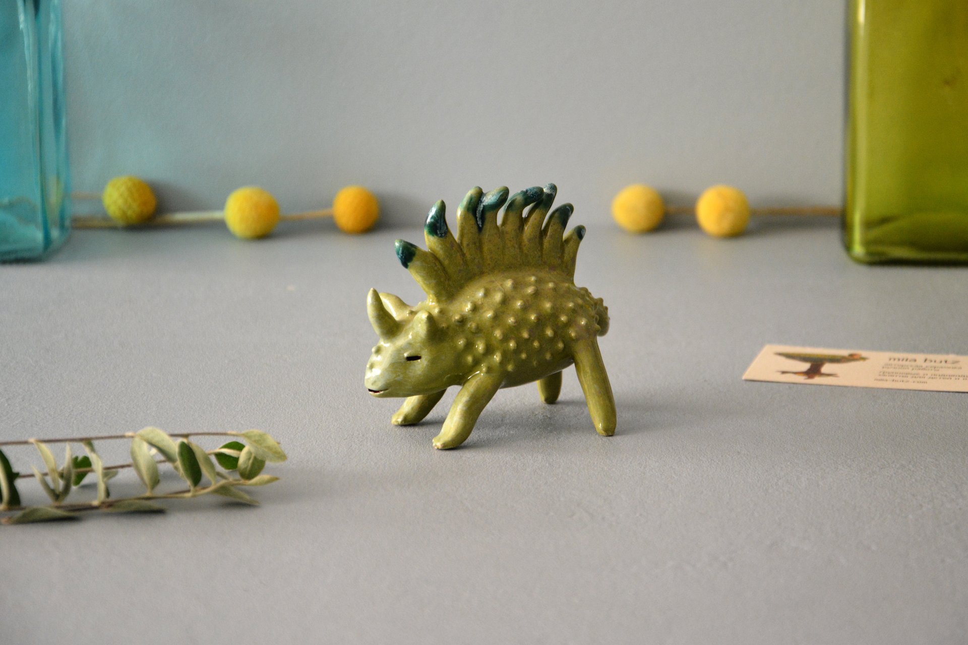 Травозавр - Фантастические существа керамические, высота - 6 см, фото 4 из 6.