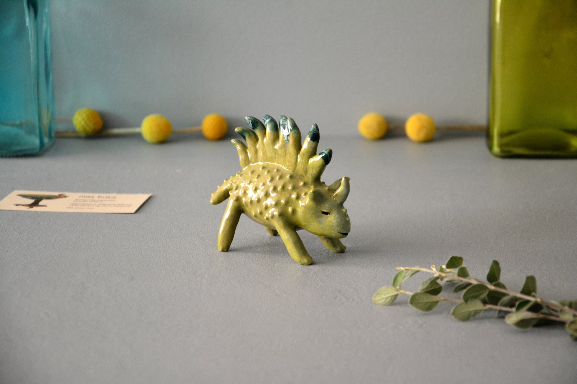 Травозавр - Фантастические существа керамические, высота - 6 см, фото 3 из 6.