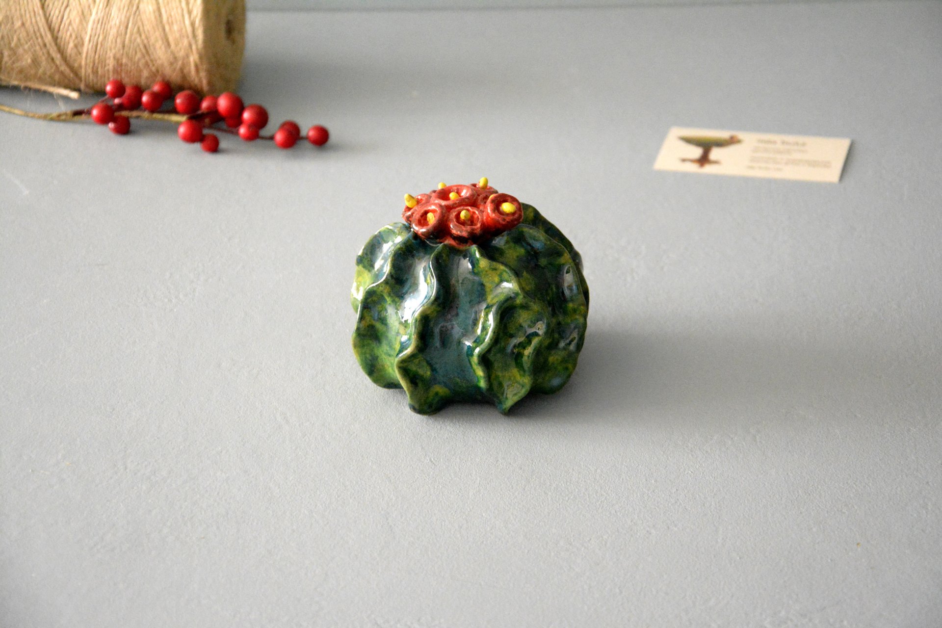 Кактус Ребуций крошечный - Кактусы керамические, высота - 8 см, фото 5 из 6.