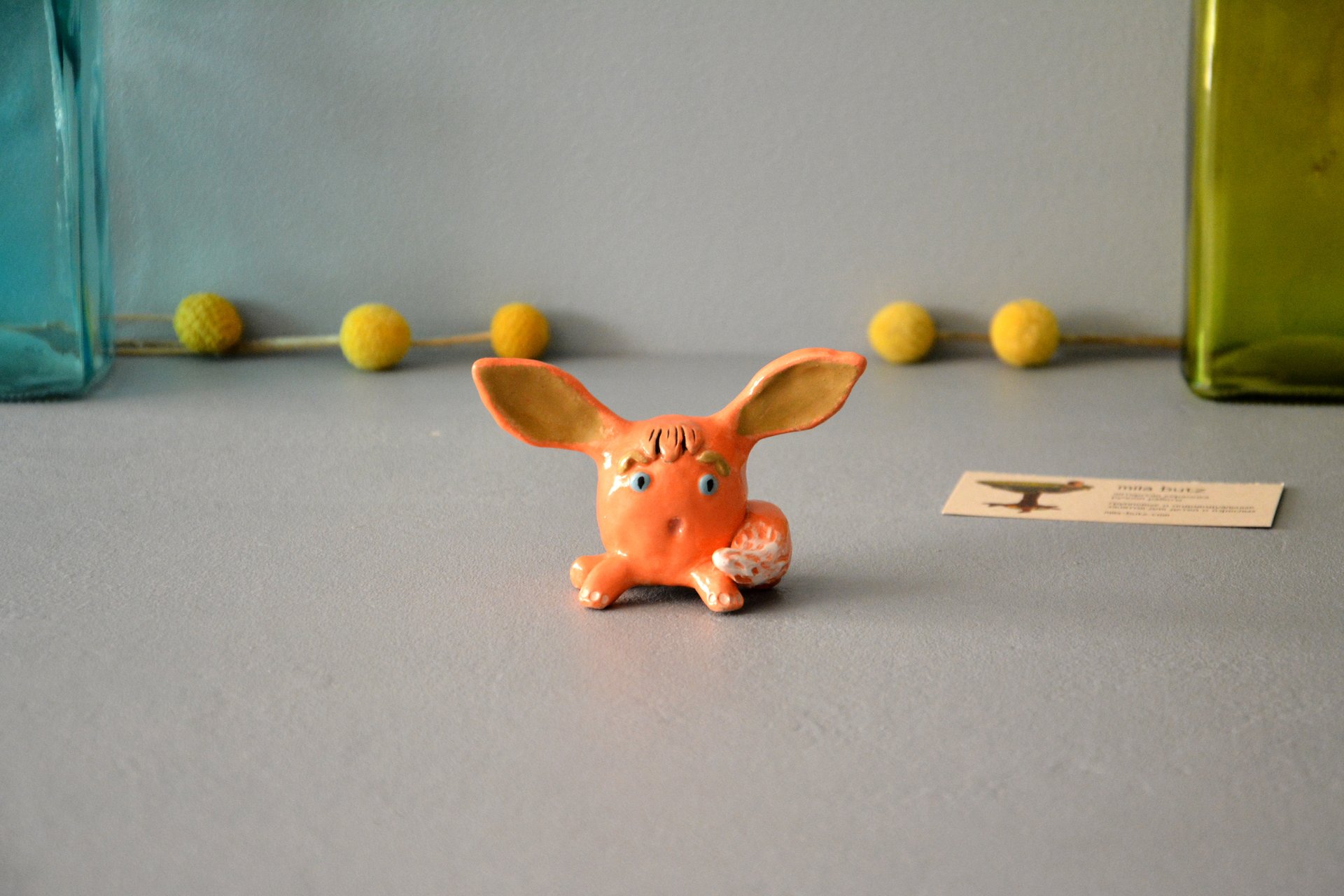 CuteEared - Ceramic fantastic creatures, height - 5 cm, photo 2 of 4.