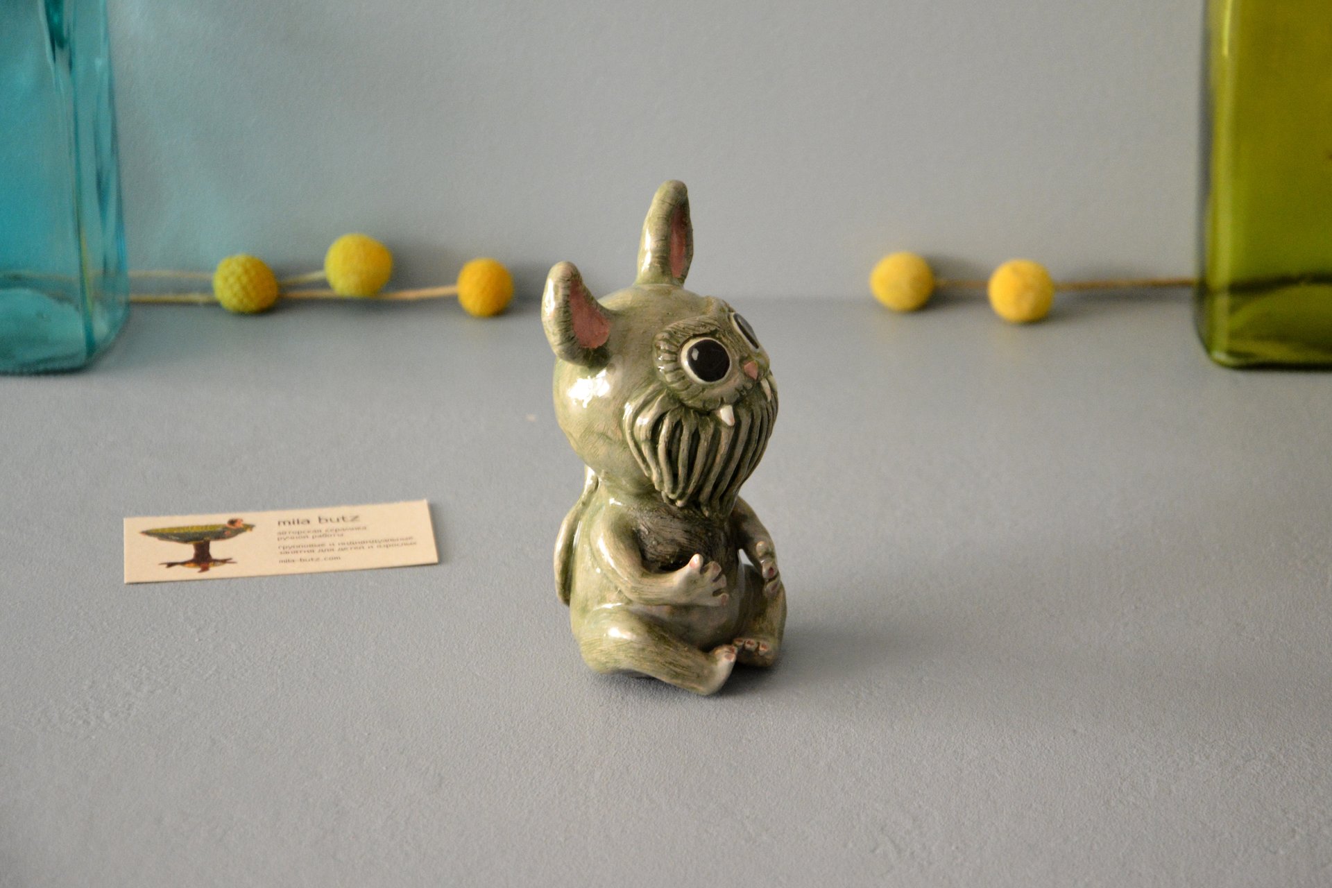 Фигурка фантастического существа Бородач, высота - 12 см, фото 4 из 6.