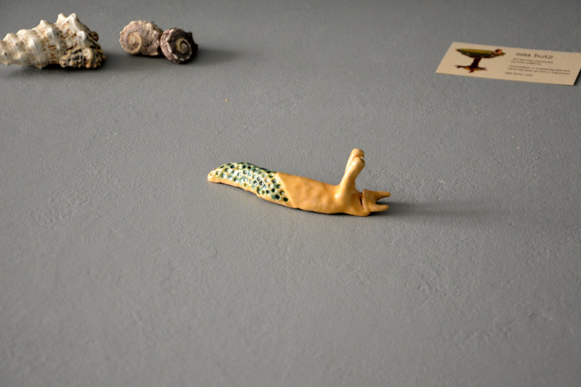 Figurine of a Cochlea without a house, height - 1.5 cm, photo 3 of 5.