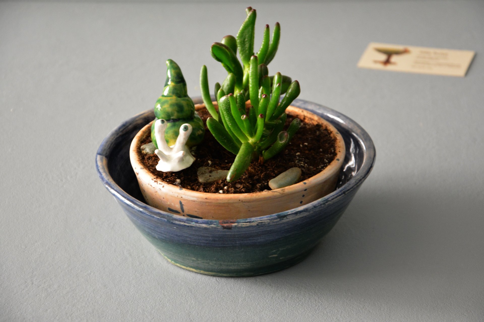 Figurine of a garden Cochlea, height - 3 cm, photo 5 of 6.