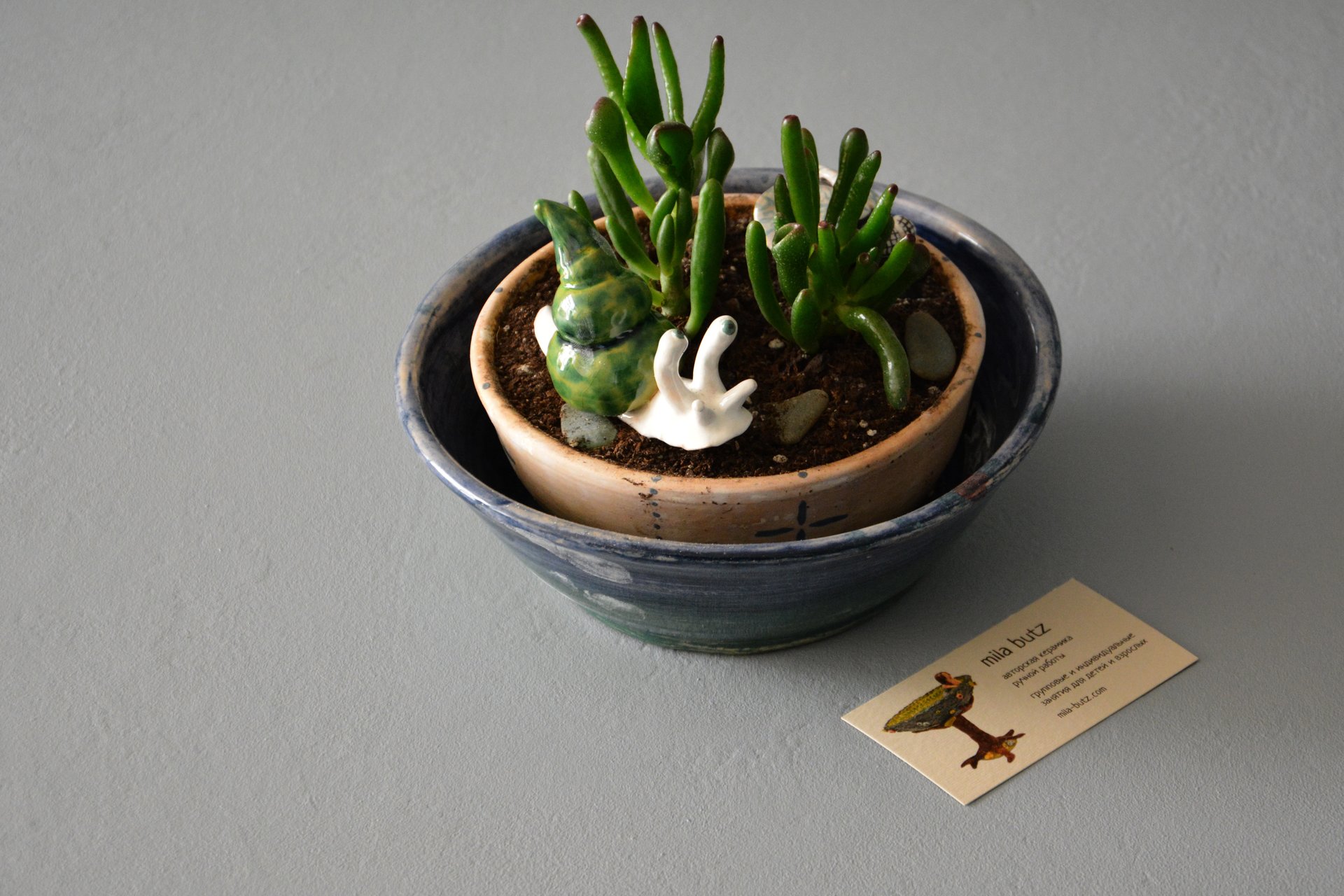 Figurine of a garden Cochlea, height - 3 cm, photo 3 of 6.