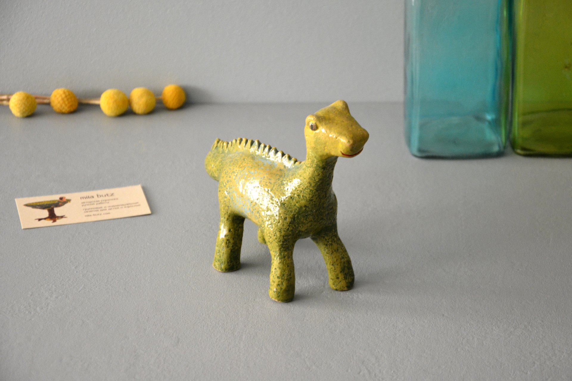 Dino - Ceramic other figures, height - 20 cm, photo 4 of 5.