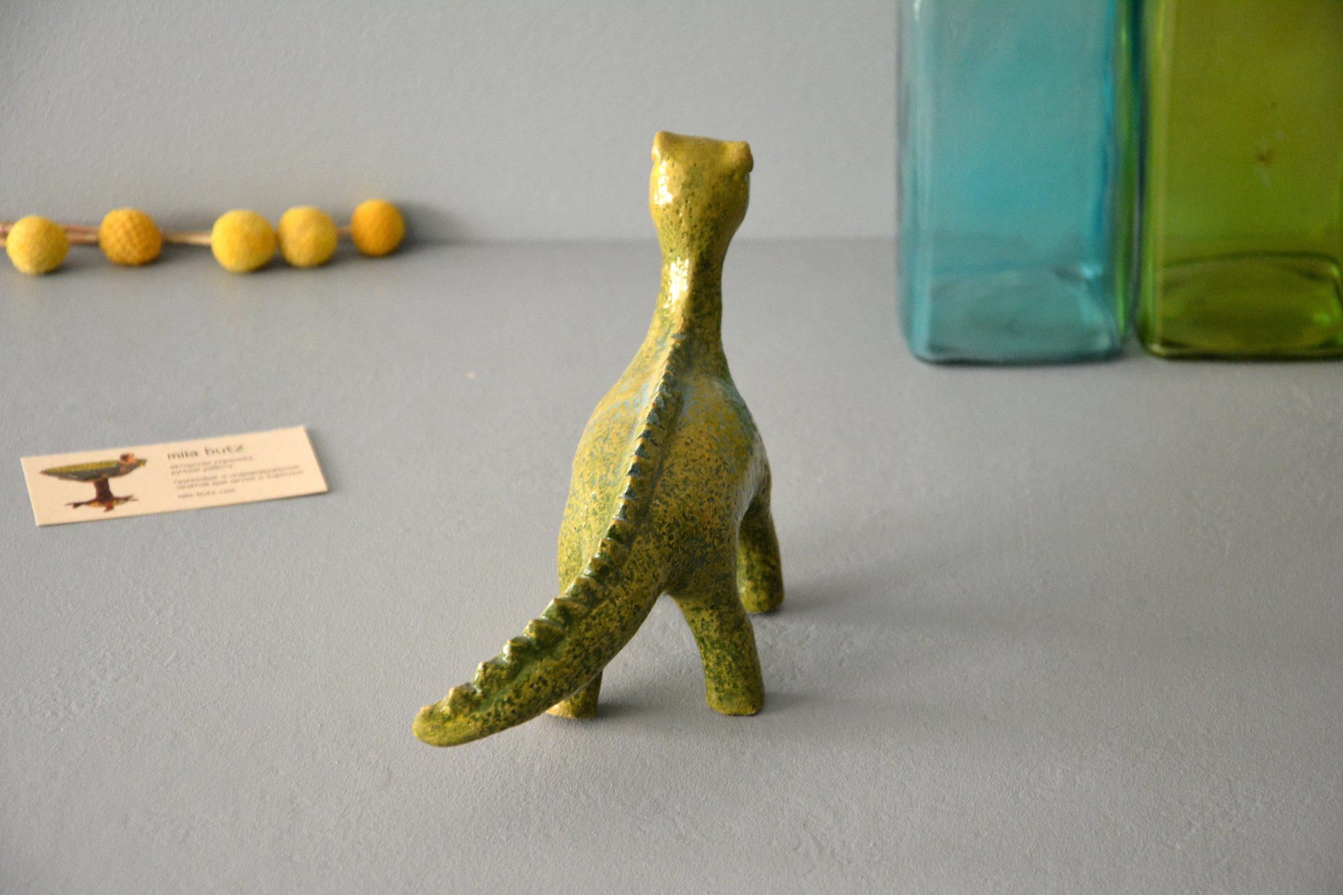 Dino - Ceramic other figures, height - 20 cm, photo 3 of 5.