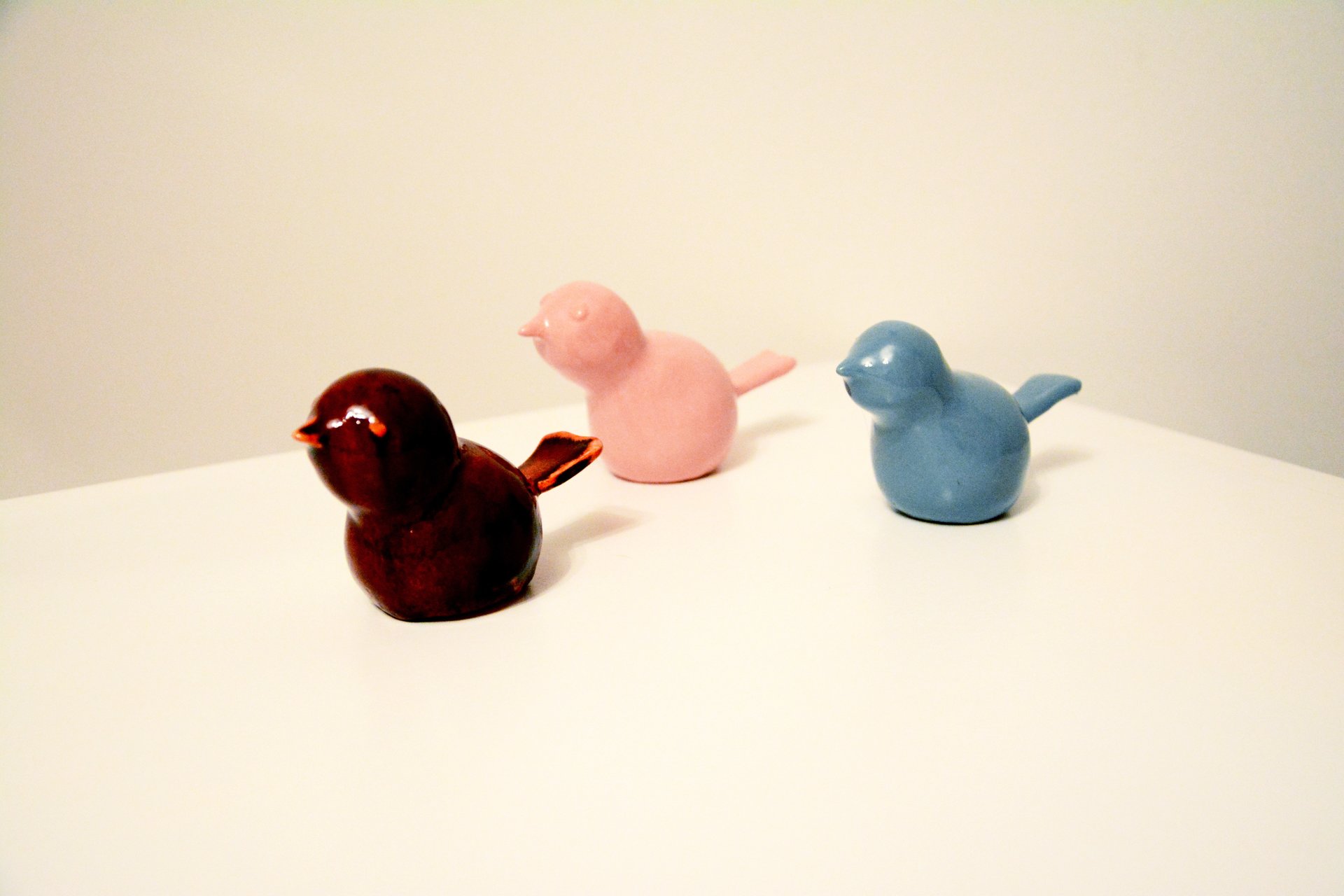 Trio Birds - Animals and birds, height - 5 cm, photo 1 of 2.