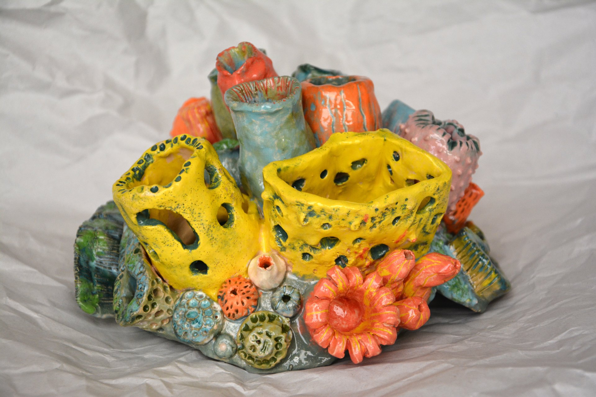 Coral Coralovich II - Ceramic for aquarium, 20 cm * 17 cm * 15 cm, photo 2 of 5.